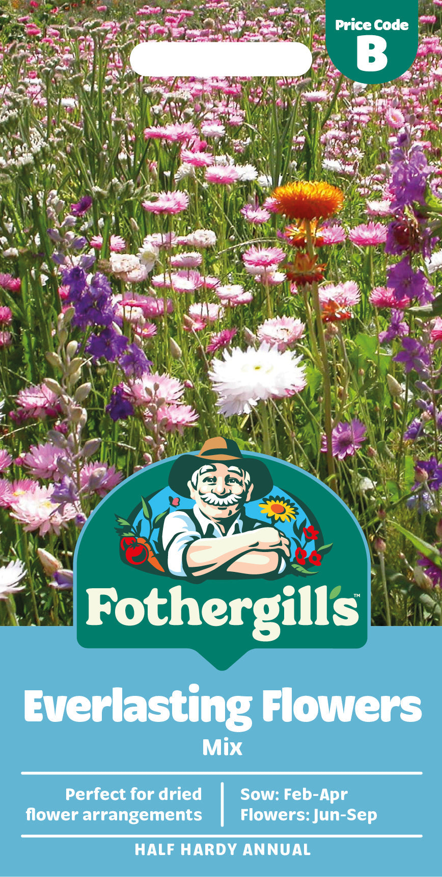 Mr Fothergill's Everlasting Flowers Mix Seeds Packet
