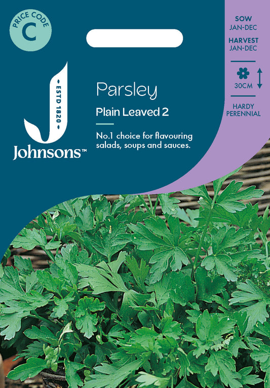 Johnsons Parsley Plain Leaved 2 Seeds Packet