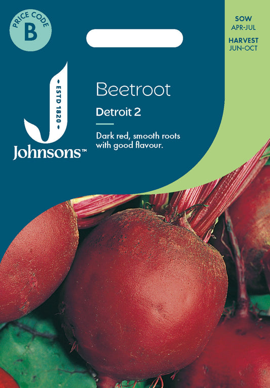 Johnsons Beetroot Detroit 2 Seeds Packet