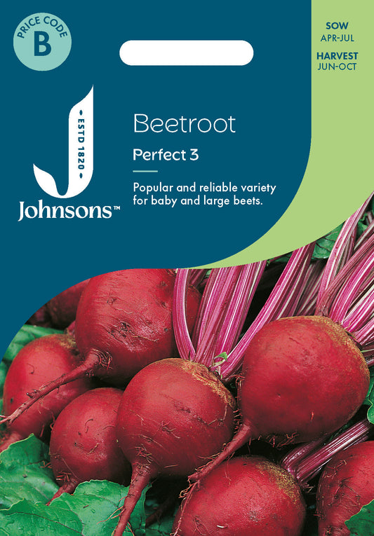 Johnsons Beetroot Perfect 3 Seeds Packet