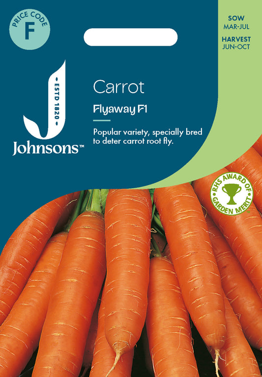 Johnsons Carrot Flyaway F1 Seeds Packet