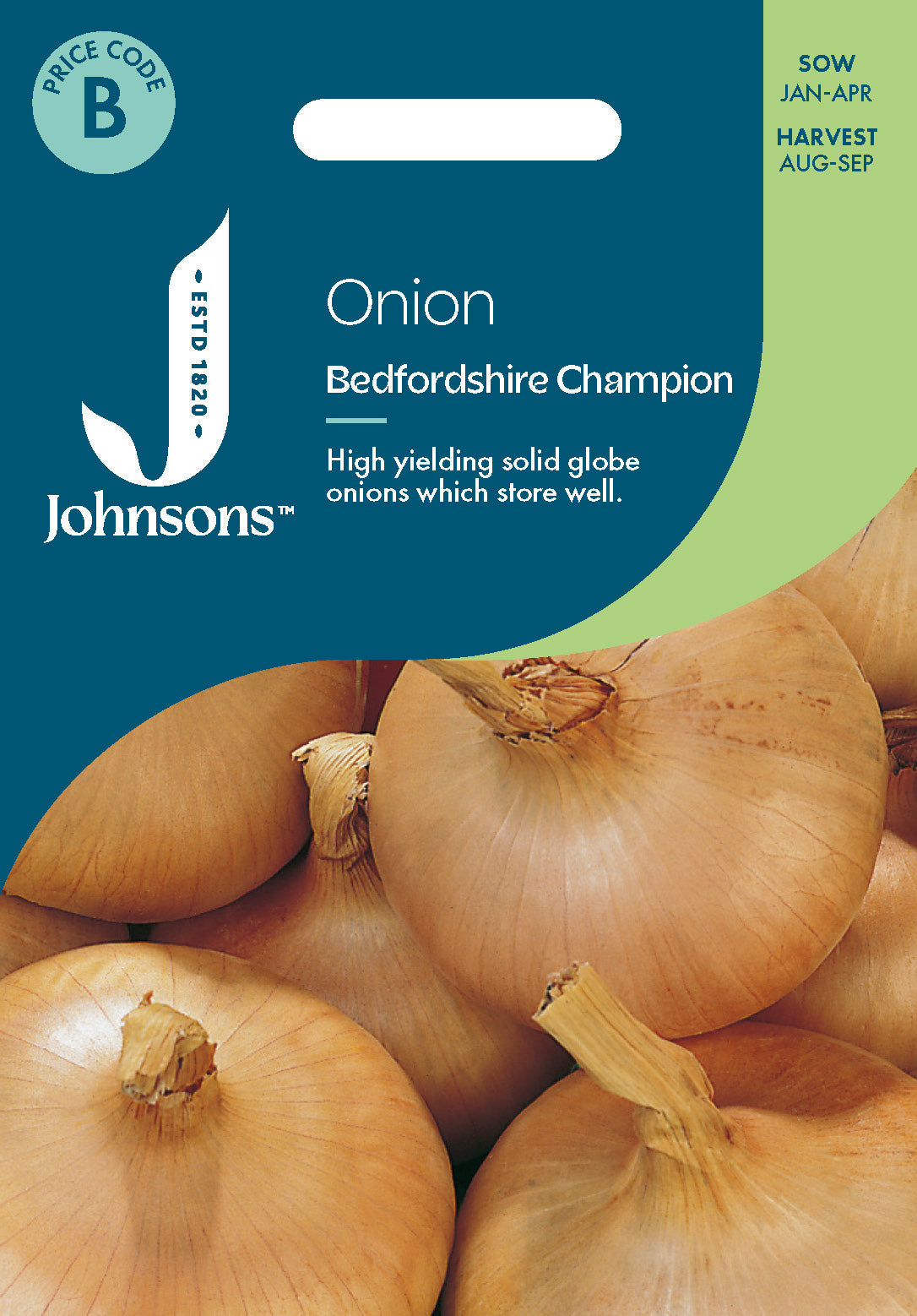 Johnsons Onion Bedfordshire Champion Seeds Packet