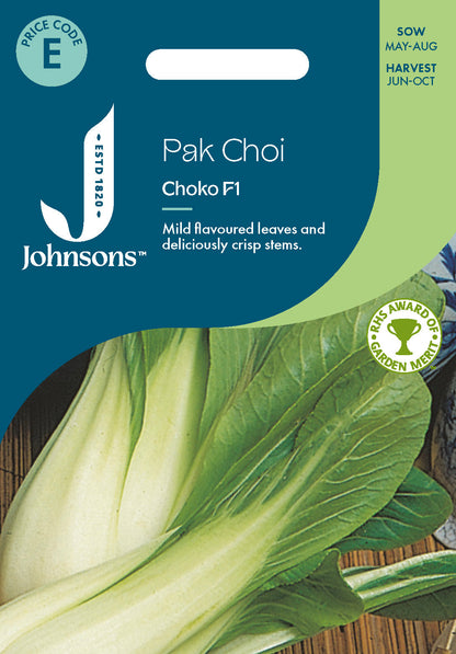Johnsons Pak Choi Choko F1 Seeds Packet