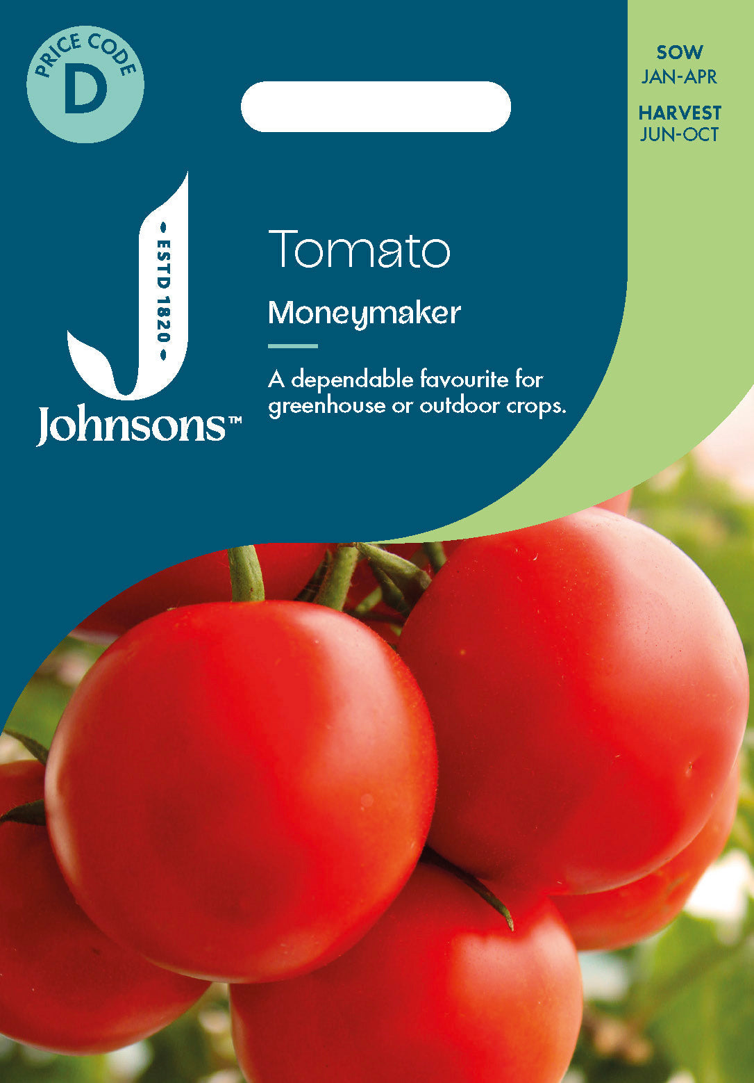 Johnsons Tomato Moneymaker Seeds Packet