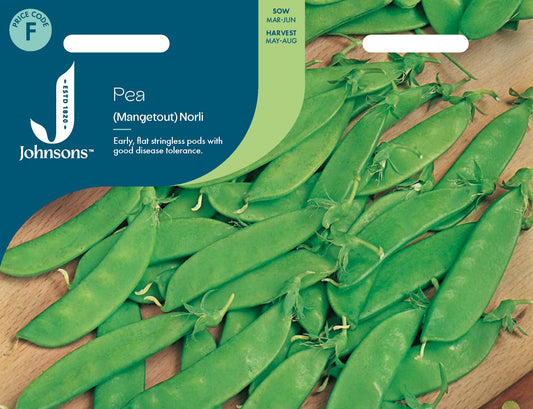 Johnsons Pea (Mangetout) Norli Seeds Packet
