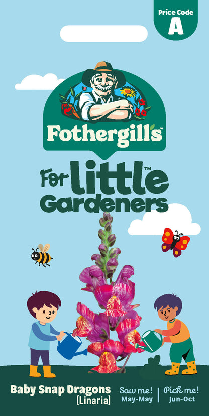 Mr Fothergill's Baby Snap Dragons Linaria Seeds Packet
