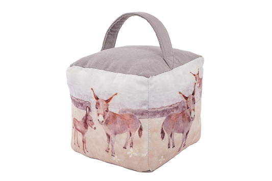 Donkey Print Doorstop