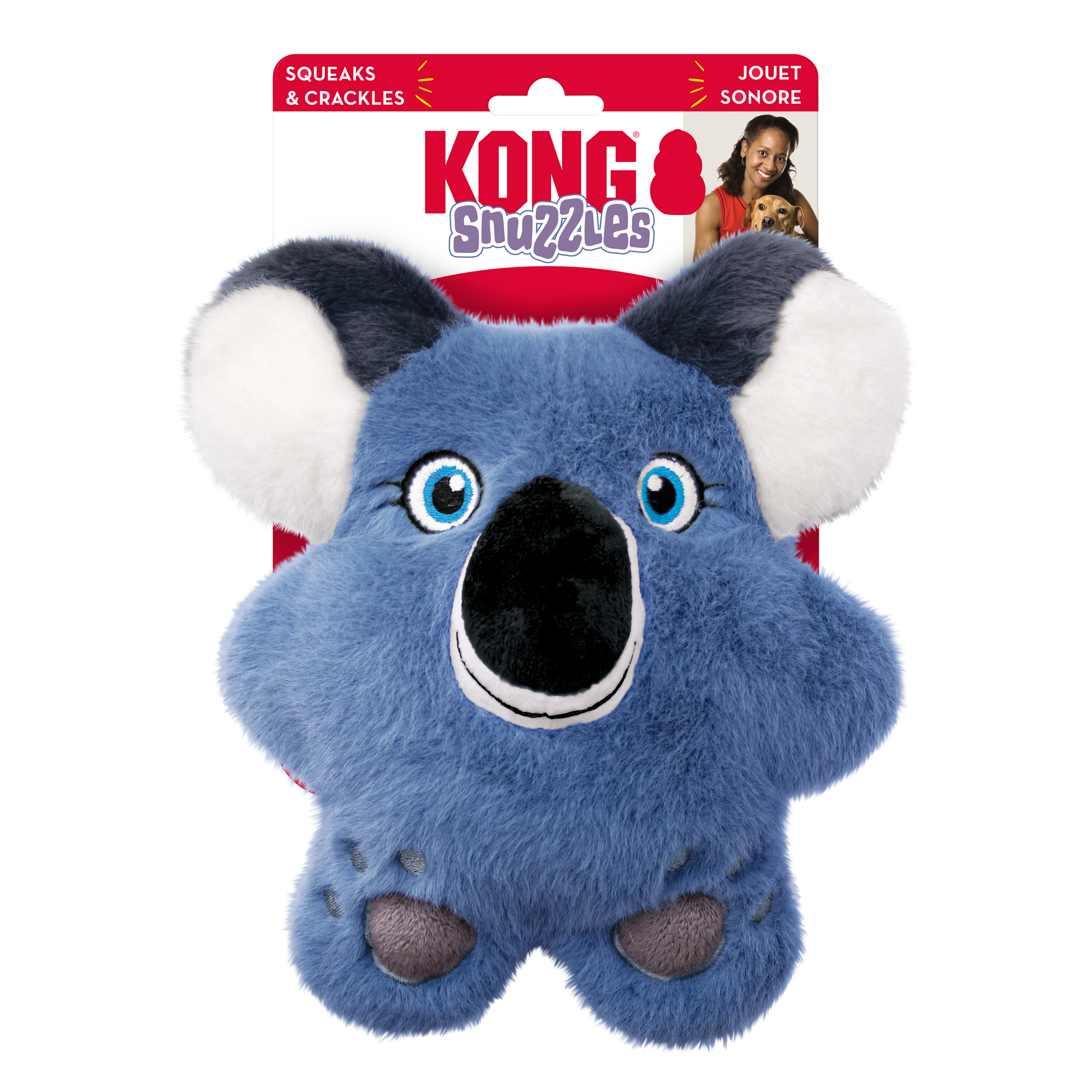 KONG Snuzzles Koala - Medium Dog Toy on a white background