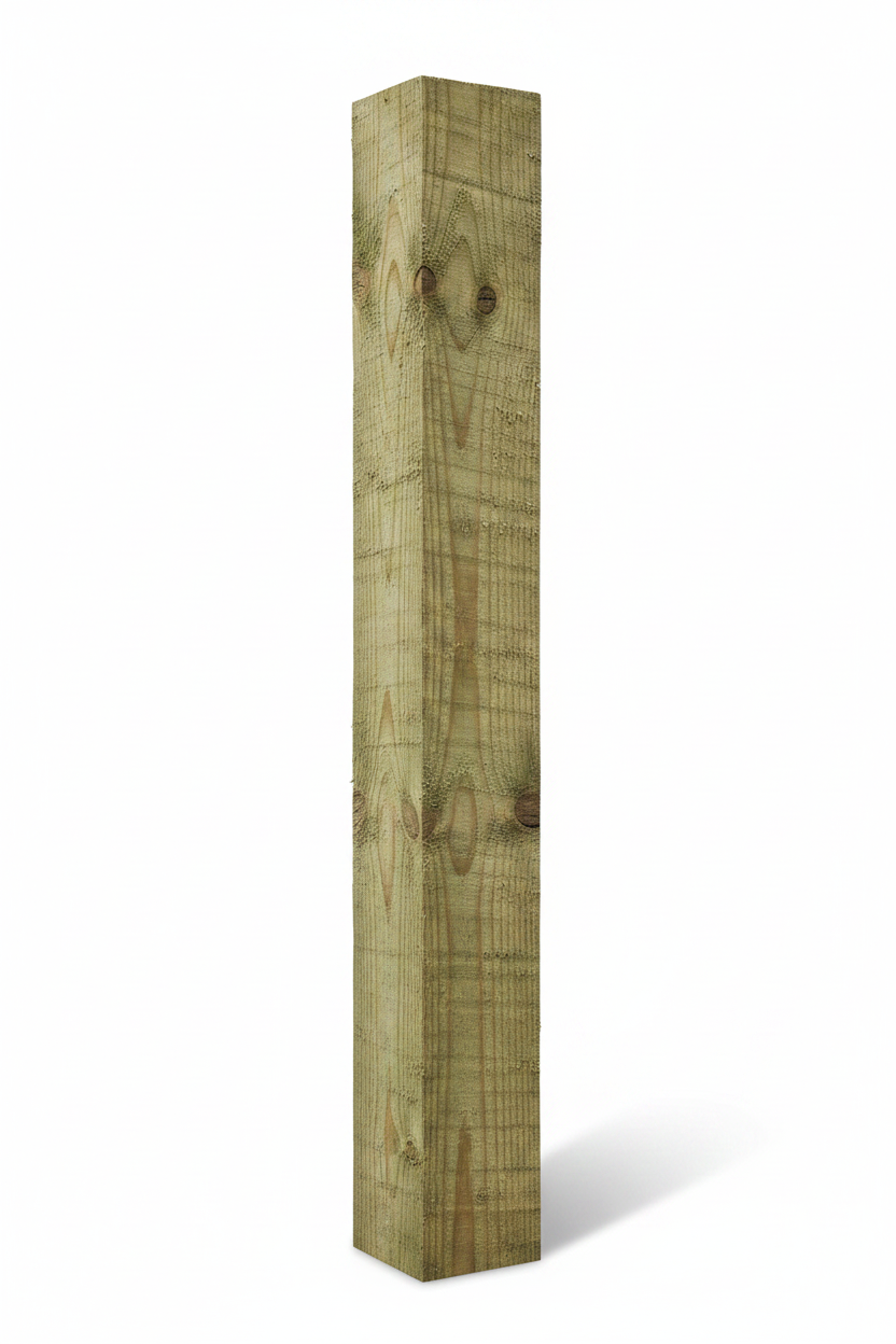 4x4 Rough Sawn Fence Post Upright