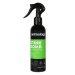 Spray bottle with a green label on a white background
