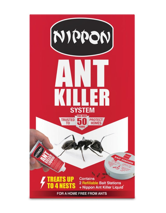 Nippon Ant Killer System packaging on a white background