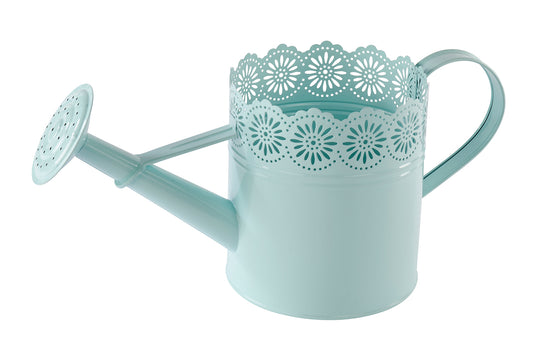 Blue Watering Can Pot Cover