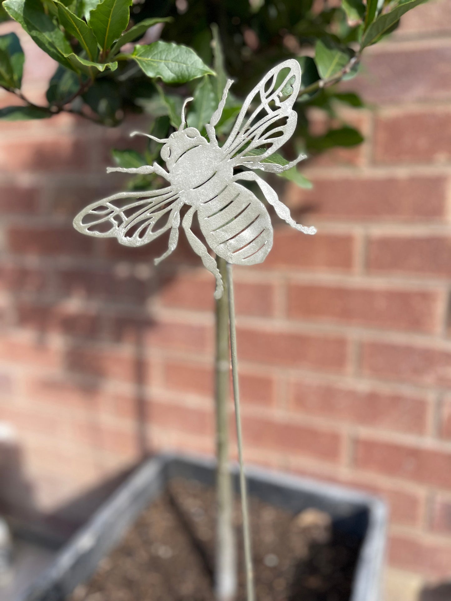 Metal Bee Stake Small