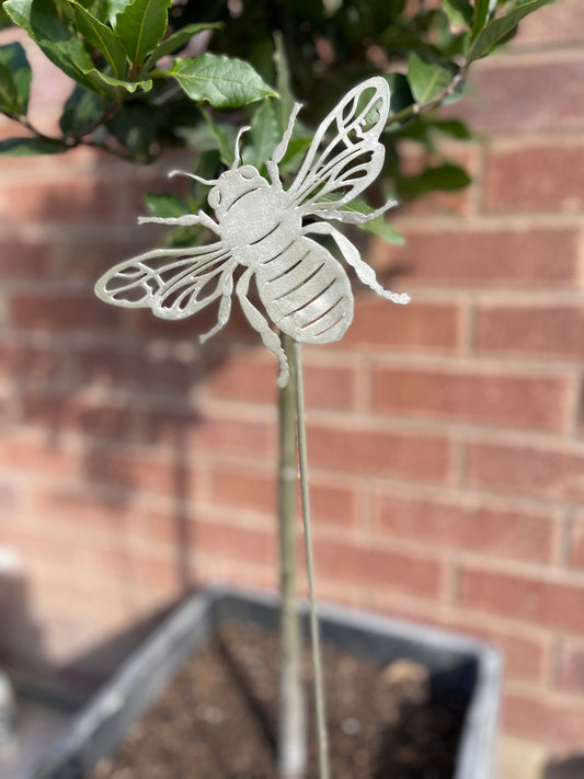 Metal Bee Stake Small