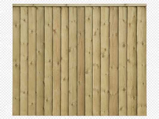 6x6 Feather Edge Panel Green Tan
