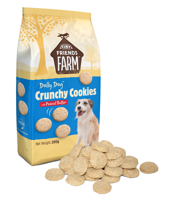Tiny Friends Farm Dolly Dog Crunchy Cookies with Peanut Butter 200g