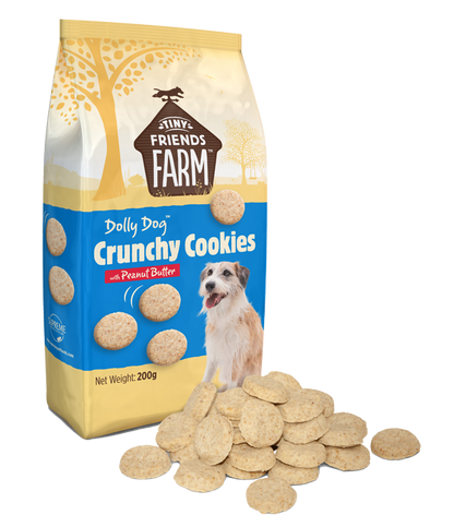Tiny Friends Farm Dolly Dog Crunchy Cookies with Peanut Butter 200g