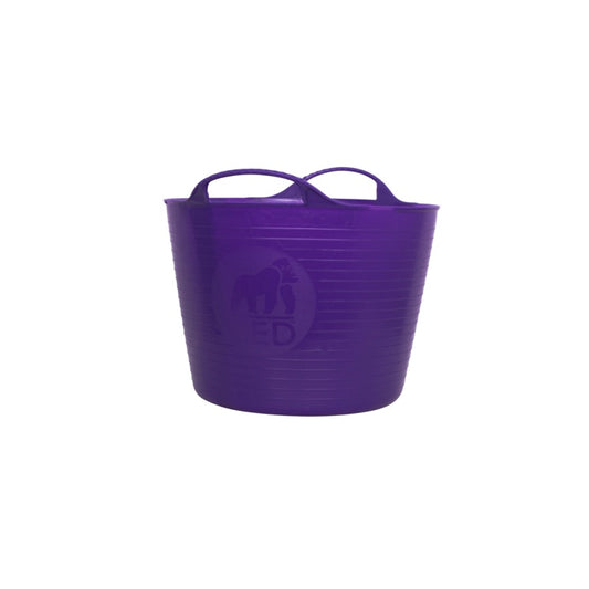 Purple flexible plastic bucket with handles \| Heavy duty gorilla tub or trug for gardening and building trade UK