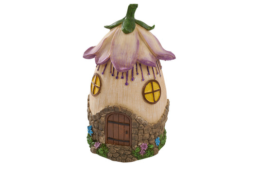 Purple Flower Fairy House