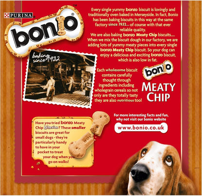 Bonio Meaty Chip 375g on a white background