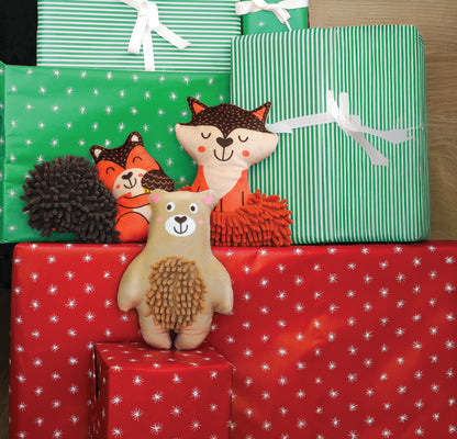 Plush toys on presents