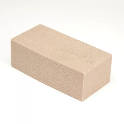 Beige rectangular brick on a white background