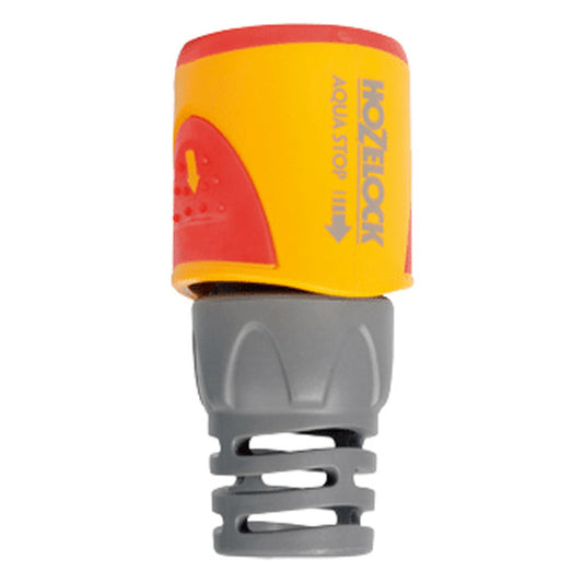 HozeLock water pump with yellow, red, and gray design on a white background