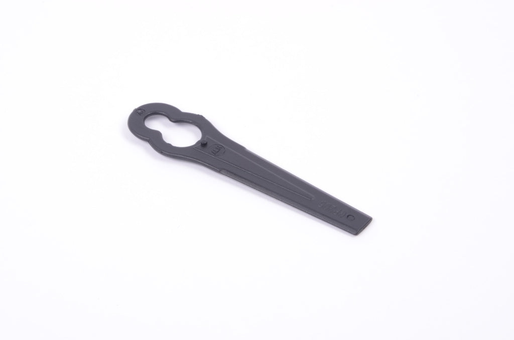 Black metal tool on a white background