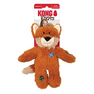 KONG Wild Knots Fox - Small / Medium Dog Toy on a white background