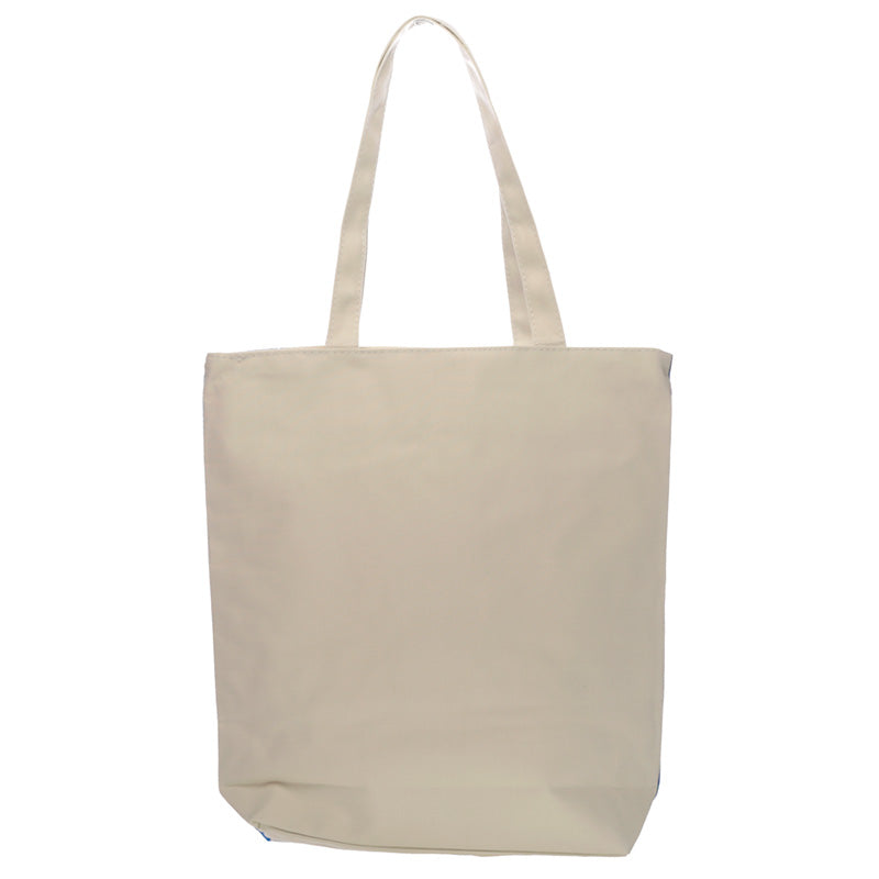 Beige tote bag on a white background