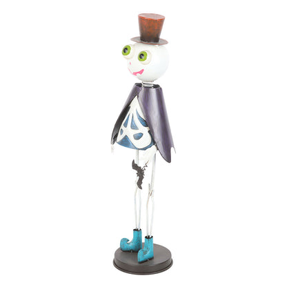 Animated character figurine with top hat and blue shoes on a white background