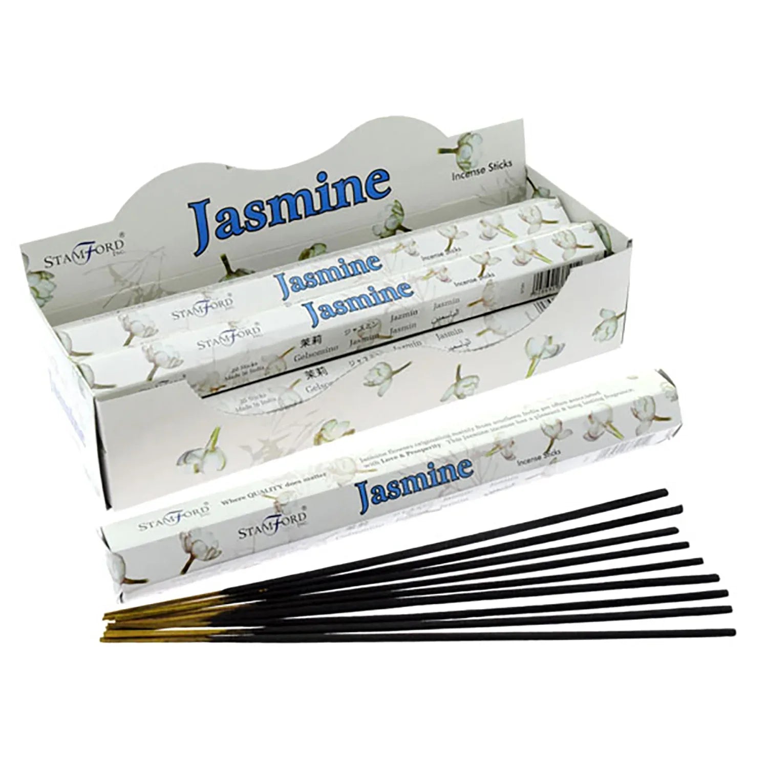 37101 Stamford Premium Hex Incense Sticks Jasmine 20 Pack - Grasmere Garden Centre