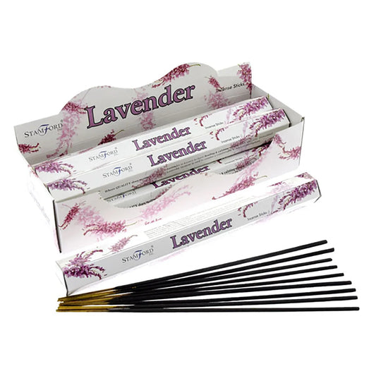 37102 Stamford Premium Hex Incense Sticks Lavender 20 Pack - Grasmere Garden Centre