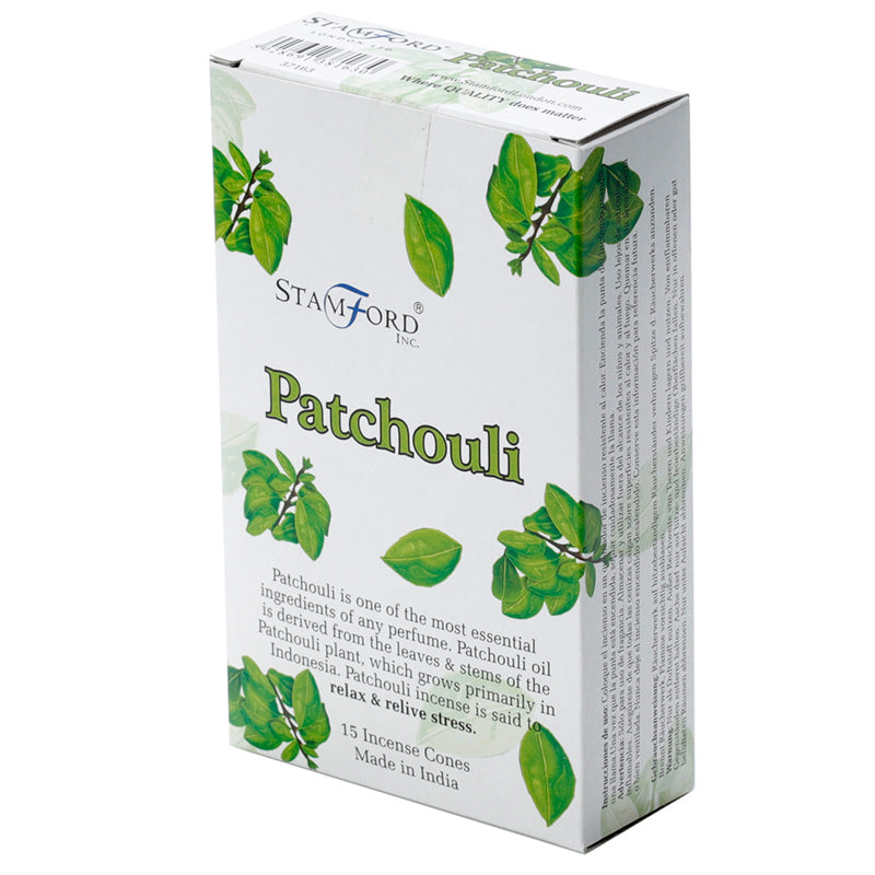 Box on incense cones on a white background