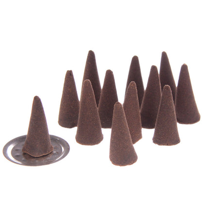 Incense cones on a white background
