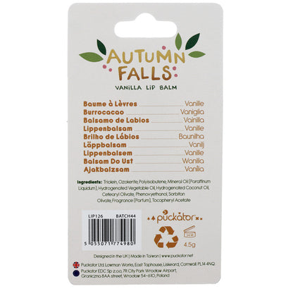 Autumn Falls Vanilla Lip Balm