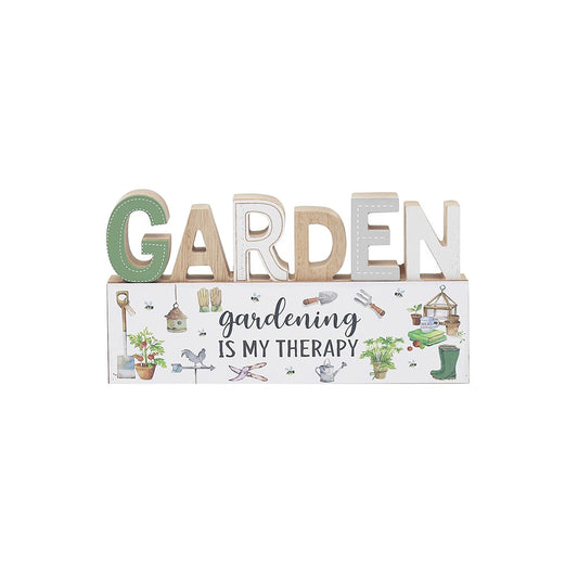 Green Fingers Garden Stand Plaque Therapy