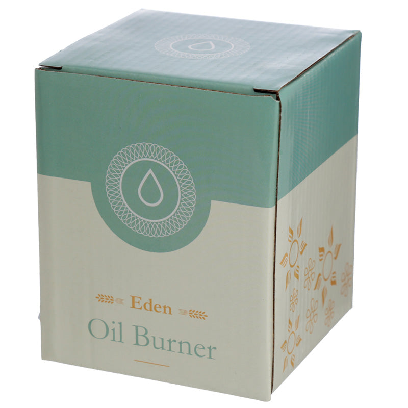 Box for Eden Oil Burner with green and beige design