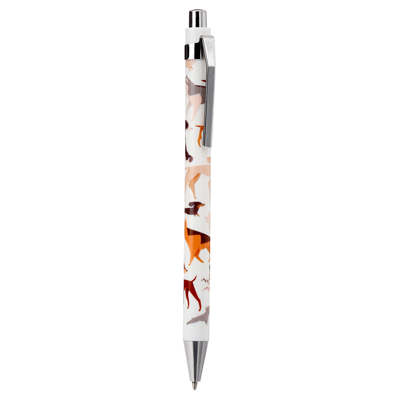 Pen with a design of dogs on a white background