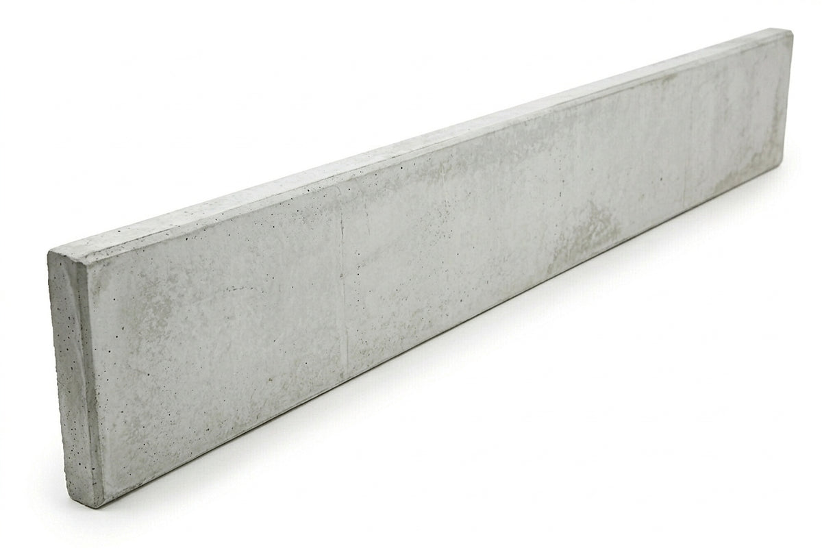 A long, rectangular concrete or stone slab shown at an angle on a clean white background.
