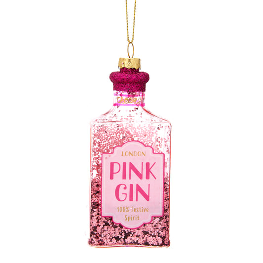 Pink gin hanging decoration