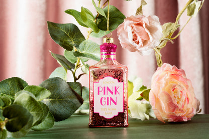 Pink gin hanging decoration