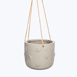 Hanging planter on a white background