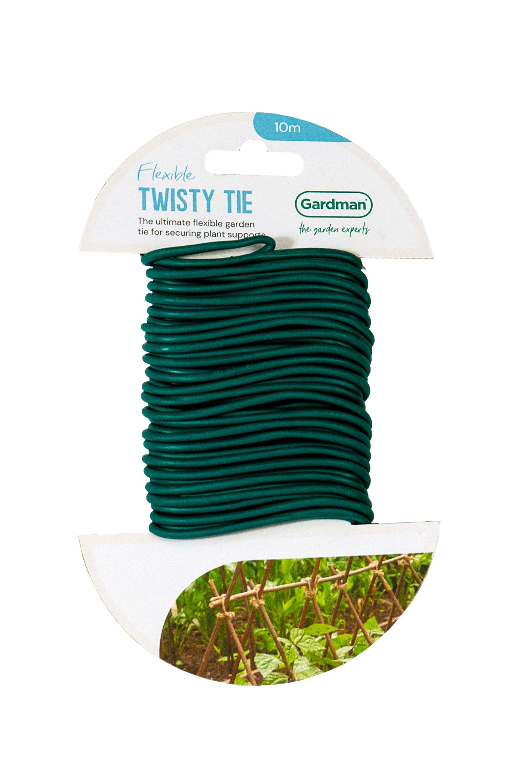 Packaged Gardman flexible twisty tie on a white background