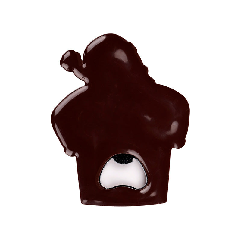 Back on a bottle opener on a white background