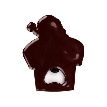 Back on a bottle opener on a white background