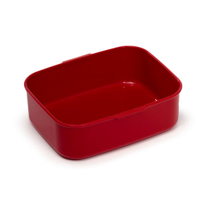 Baker Street Christmas Red and Green Clip Lock Bento Lunch Box With Cutlery