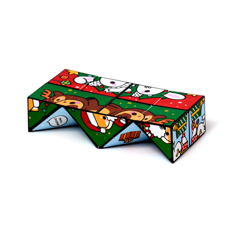 Colorful children's book with cartoon characters on a white background