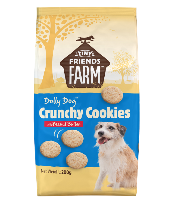 Tiny Friends Farm Dolly Dog Crunchy Cookies with Peanut Butter 200g