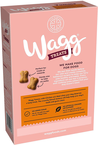 Wagg Treats Yumms Chicken 400g on a white background